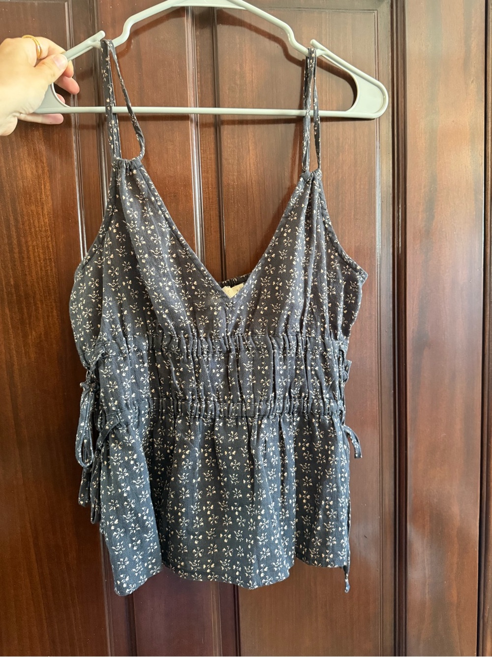 NWOT Faherty Black Floral Camisole